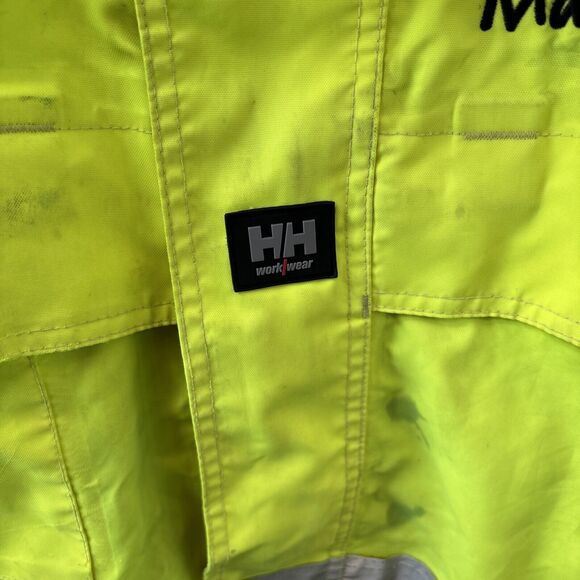 Helly Hansen Jacket M Reflective Collared Nautical Waterproof Jacket Zip Mammoth - Picture 2 of 16